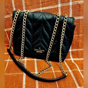 Black Leather Kate Spade bag